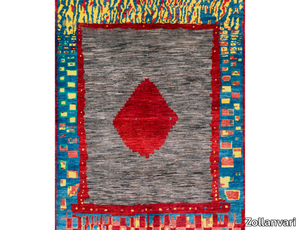 GRAFFITI 6 - Rectangular wool rug with geometric shapes _ Zollanvari