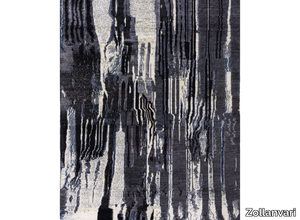 JAGGED KYOTO KASURI 1 - Rectangular wool rug _ Zollanvari