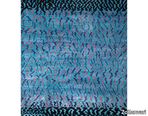 WATER MEADOW IN PURPLE & BLUE 2 - Rectangular wool rug _ Zollanvari