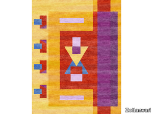 SUNRISE 2 - Rectangular wool rug with geometric shapes _ Zollanvari