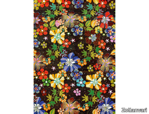 FLOWER POWER 4 - Rectangular fabric rug with floral pattern _ Zollanvari