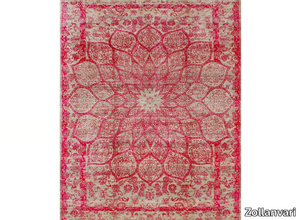 GLOSS HUES OF PINK - Rectangular wool and silk rug _ Zollanvari