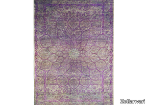 GLOSS VIOLET - Rectangular wool and silk rug _ Zollanvari