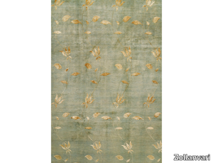 CELADON IN GREY GREEN & GOLD - Patterned rectangular wool rug _ Zollanvari