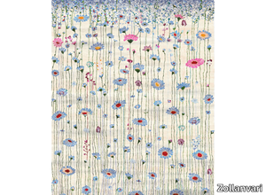 FLOWER MEDOW 5 - Rectangular fabric rug with floral pattern _ Zollanvari