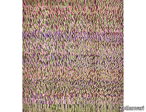 WATER MEADOW IN GREEN & VIOLET - Rectangular wool rug _ Zollanvari