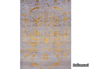 VASE IN GOLD & SILVER 1 - Rectangular wool rug _ Zollanvari