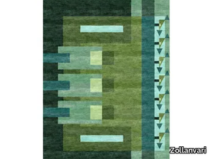 REFLECTIONS 3A - Rectangular wool rug with geometric shapes _ Zollanvari