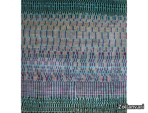 WATER MEADOW IN PURPLE & BLUE 1 - Rectangular wool rug _ Zollanvari