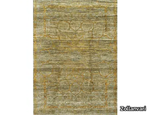 GLOSS GOLD ON SILVER - Rectangular wool and silk rug _ Zollanvari