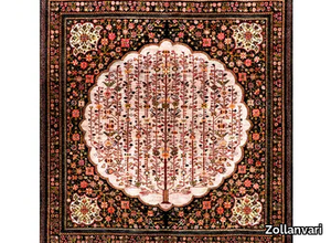 TREE OF LIFE IN A MEDALLION - Rectangular wool rug _ Zollanvari