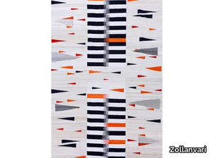 BAUHAUS MEETS GHASHGHA'I 3 - Rectangular wool rug with geometric shapes _ Zollanvari