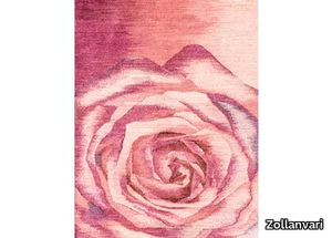 THE NAME OF THE ROSE 1 - Rectangular wool rug _ Zollanvari