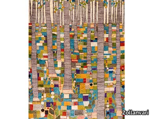 ABSTRACT WOODLAND 1 - Rectangular wool rug _ Zollanvari