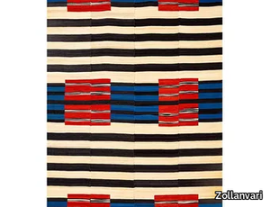 AFTER NAVAJO VIA BAUHAUS - Rectangular striped wool rug _ Zollanvari