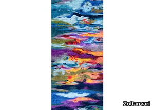 ABSTRACT MODERNIST LANDSCAPE RUNNER 1 - Rectangular wool runner _ Zollanvari