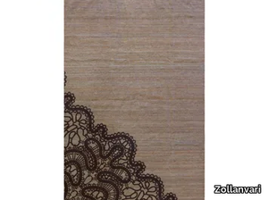 LACE ON NEUTRAL GREY - Rectangular fabric rug _ Zollanvari