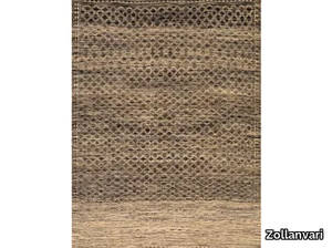 DIAMOND ZILLU IN BLACK & CREAM - Rectangular wool rug _ Zollanvari