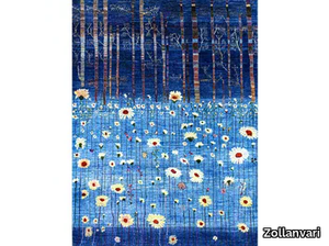 FLOWER MEDOW 1 - Rectangular fabric rug with floral pattern _ Zollanvari