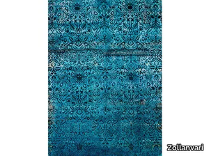 FLORAL REVIVAL - Patterned rectangular wool and silk rug _ Zollanvari