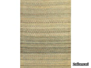 FLORAL ZILLU IN GOLD & BLUE - Rectangular wool rug _ Zollanvari