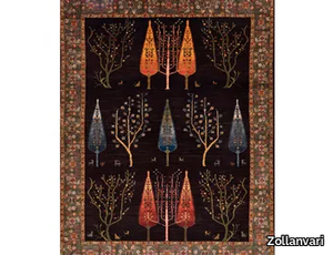 FRAMED WOODLAND BY NIGHT - Rectangular wool rug _ Zollanvari