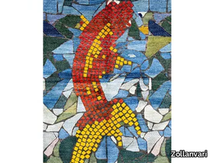 GOLDFISH MOSAIC 1 - Rectangular wool rug _ Zollanvari