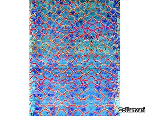 IRIDESCENCE FISH SCALES 2 - Rectangular wool and silk rug _ Zollanvari