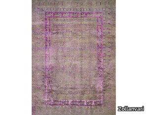 PAZYRYK VIOLET & GREY - Rectangular wool and silk rug _ Zollanvari