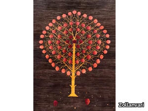 POMEGRANATE TREE OF LIFE 3 - Rectangular wool rug _ Zollanvari