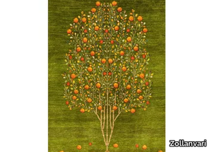 POMEGRANATE TREE OF LIFE 7 - Rectangular wool rug _ Zollanvari