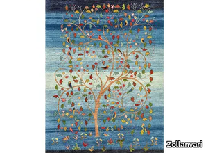 PRANCING TREE OF LIFE - WINTER - Rectangular wool rug _ Zollanvari