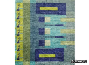 REFLECTIONS 2 - Rectangular wool rug with geometric shapes _ Zollanvari