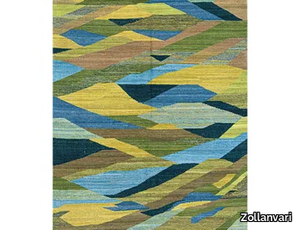 ROLLING GREEN HILLS 1 - Rectangular wool rug _ Zollanvari