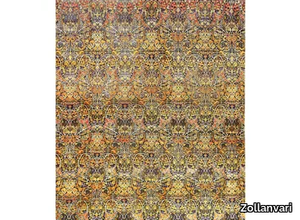 SCROLLING STEMS & LEAVES - Rectangular wool and silk rug _ Zollanvari