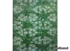 STARFISH IN GREEN 2B - Patterned rectangular wool rug _ Zollanvari