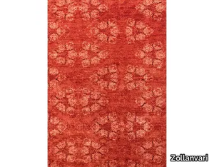 STARFISH IN RED - Patterned rectangular wool rug _ Zollanvari