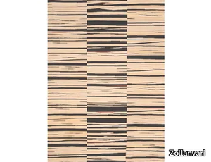 'SUMI' BRUSHSTROKES 2 - Rectangular striped wool rug _ Zollanvari