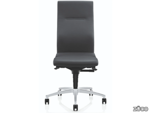 CUBO ADVANCED FLEX - Swivel height-adjustable upholstered leather office chair _ ZÜCO