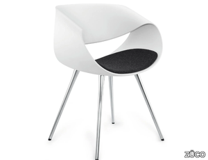 LITTLE PERILLO - Plastic chair and aluminum legs with integrated cushion _ ZÜCO