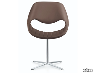 LITTLE PERILLO XS - Leather chair and 4-star aluminum base _ ZÜCO