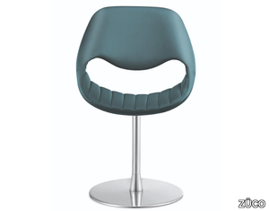 LITTLE PERILLO XS - Swivel leather chair and aluminium base _ ZÜCO