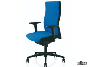 CUBO CLASSIC - Swivel upholstered fabric office chair with armrests _ ZÜCO