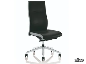 CUBO FLEX - Swivel upholstered leather office chair _ ZÜCO