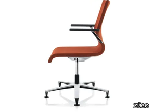 LACINTA - Swivel fabric office chair with armrests _ ZÜCO