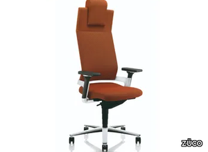 LACINTA - Height-adjustable office chair with 5-Spoke base with headrest _ ZÜCO