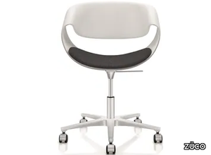 LITTLE PERILLO - Swivel plastic chair and aluminum base with wheels _ ZÜCO