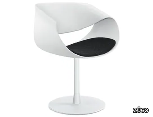 LITTLE PERILLO - Swivel chair in plastic and circular base in aluminum _ ZÜCO