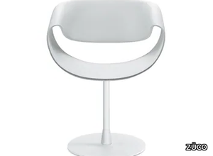 LITTLE PERILLO - Swivel chair in plastic and circular base in aluminum _ ZÜCO