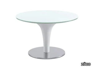 PERILLO - Round lacquered glass coffee table _ ZÜCO